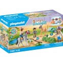 PLAYMOBIL Jeux d'imitation Cavaliers poneys et saut d'obstacles