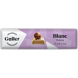 GALLER Chocolat bâton praliné blanc le bâton de 70g