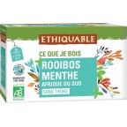 ETHIQUABLE Rooibos menthe sans théine 20 sachets