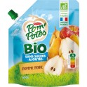 POM POTES Compotes pomme poire bio sans sucres ajoutés POM'POTES 600g