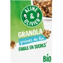 ALINE OLIVIER Céréales granola aux graines de lin et sésame Bio ALINE & OLIVIER 325g