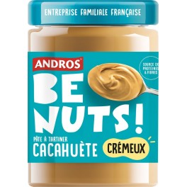 ANDROS Pâte à tartiner Cacahuète Crémeux BE NUTS 525g