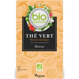 NUTRISANTE Thé vert saveur exotique minceur bio 20 sachets