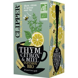 CLIPPER Infusion Thym Citron Miel 20 sachets