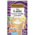 TWININGS Thé noir latté vanille caramel 175g