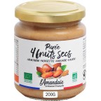 BIO AMANDAIE Purée 4 fruits secs BIO L'AMANDAIE 200g