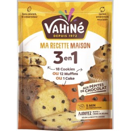 VAHINE Préparation recette maison cookies, muffins, ou cake 300g