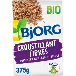 BJORG Céréales Croustillant Fibres 375g