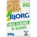 BJORG Céréales Gros Flocons d'Avoine complètes nature 500g