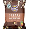 SAINT LUCIE Pépites de Chocolats Chunks aux 3 Chocolats Noir Blanc et Lait 100g