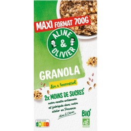 Granola lin et tournesol bio A&O 700g