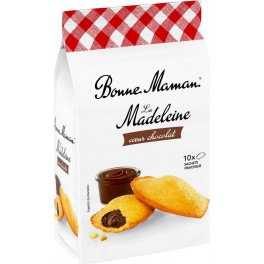 BONNE MAMAN Madeleines Coeur Chocolat Sans Huile De Palme 10 madeleines de 300g