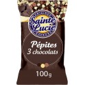 SAINTE LUCIE Pepites 3 chocolats noir, blanc, lait 100g