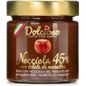 DOLCIOSO Pâte à tartiner nocciola 45% aux éclats de noisettes 200g