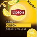 LIPTON Thé noir aux zestes de citron d'Espagne 20 sachets