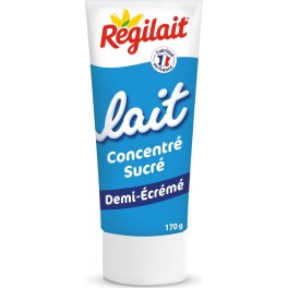 REGILAIT Lait Concentré Sucré Demi-Écrémé le tube de 170g