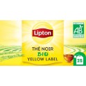 LIPTON Thé noir Yellow Label bio 25 sachets