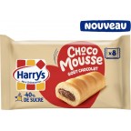 HARRYS Gâteaux moelleux Fourrés Chocolat Choco Mousse Moins de Sucres 8 sachets