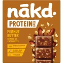 NAKD PROTEIN Beurre de cacahuètes Barres protéinées sans sucres ajoutés 135g