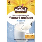 VAHINE Préparation de yaourt nature maison les 4 sachets de 4g