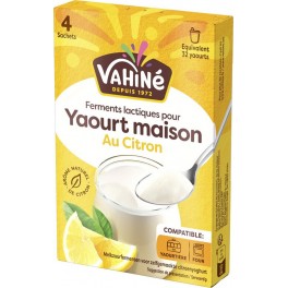 VAHINE Préparation de yaourt citron maison les 4 sachets de 5g