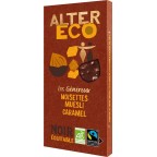 ALTER ECO Chocolat noir Noisettes muesli caramel 150g