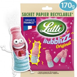 LUTTI Bonbons bubblizz piquants le sachet recyclable de 170g