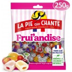 LA PIE QUI CHANTE Bonbons assortiment frui'andise aux fruits 250g