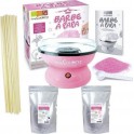 NC Coffret Barbe À Papa Machine + Préparation Rose 400 G Et Bleue 400 G + 100 Bâtonnet