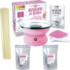 NC Coffret Barbe À Papa Machine + Préparation Rose 400 G Et Bleue 400 G + 100 Bâtonnet