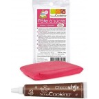 NC Stylo Chocolat + Pâte À Sucre Fuschia 100g