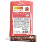 NC Pâte À Sucre Corail 250 G + Stylo Chocolat