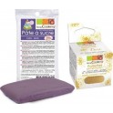 NC Pâte À Sucre Lilas 100 G + Paillettes Dorées