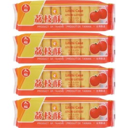 NC Gâteaux Taïwanais Fourrés Au Litchi 227g (8 Pièces)/sachet 4 Paquets les 4 sacs de 0g