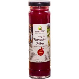 NC Coulis De Framboises & Mûres Mont Du Lyonnais Terr'étic Fruit Du Travail Paysan Bocal 156ml le bocal