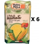 NC Lot 6x Polinte Moyenne Jaune Italie Molino Peila Paquet 1Kg les 6 unités de 1.0Kg