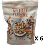 NC Lot 6x Muesli Croustillant 4 Noix Paquet 450g les 6 unités de 0.45Kg