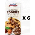 NC Lot 6x Cookies Pépite Chocolat Fourrage Noisette Merba Nougatelli Paquet 200g les 6 unités de 0.2Kg