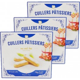 NC Lot 3x Biscuits À La Cuillère Aux Oeufs Frais Paquet 300g