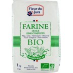 NC Farine T80 Semi-complète Bio 100% Blés Français Fleur Du Jura Paquet 1Kg l'unité de 1.0Kg