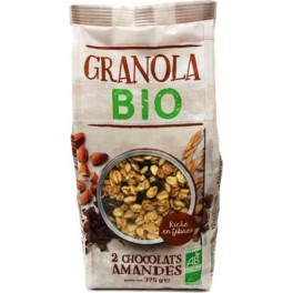 Granola 2 Chocolats Amandes Bio Agidra l'unité de 0.38Kg