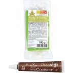 NC Stylo Chocolat + Pâte À Sucre Vert Prairie 100g