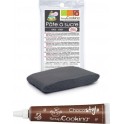 NC Stylo Chocolat + Pâte À Sucre Grise 100g