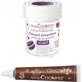 NC Stylo Chocolat + Colorant Alimentaire Violet