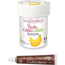 NC Arôme Alimentaire Naturel En Poudre Banane + Stylo Chocolat