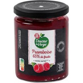 Douceur du Verger Confiture Framboise 65% de fruits 320g