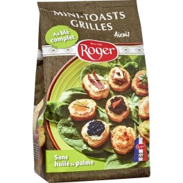 Roger Mini toasts Aixois au blé complet 150g